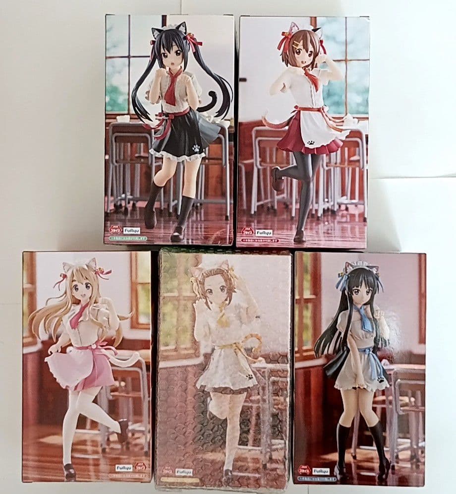 けいおん！　フィギュア　平沢唯　中野梓　秋山澪　田井中律　琴吹紬　5点セット