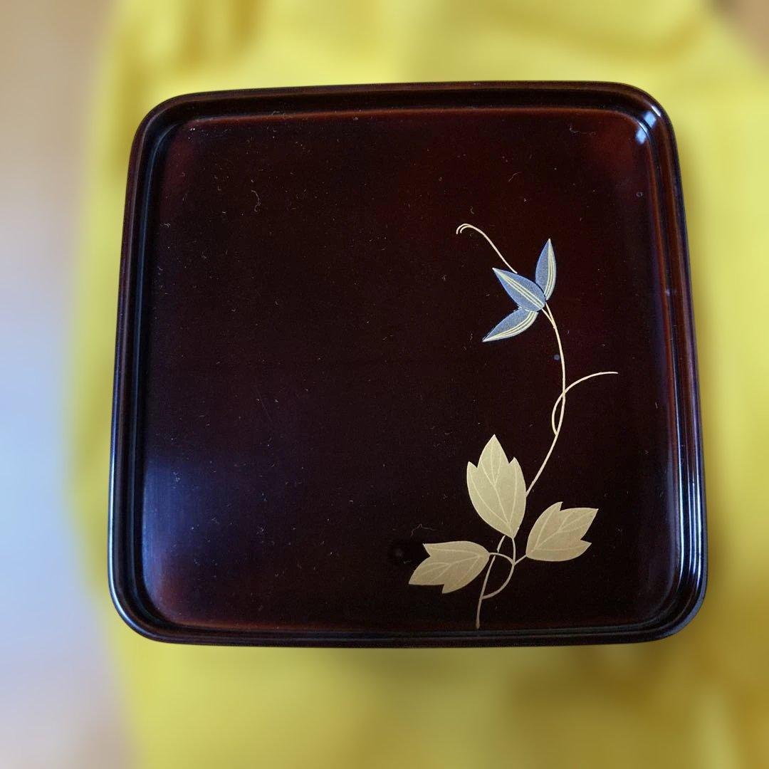 輪島塗　漆器 菓子器 木箱付き　5枚