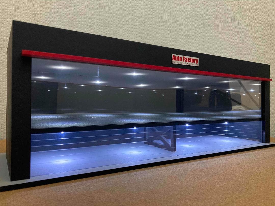 ミニカー専用ジオラマ：1/64＆1/43ショールーム＆ガレージⅠ（ワイドタイプ）