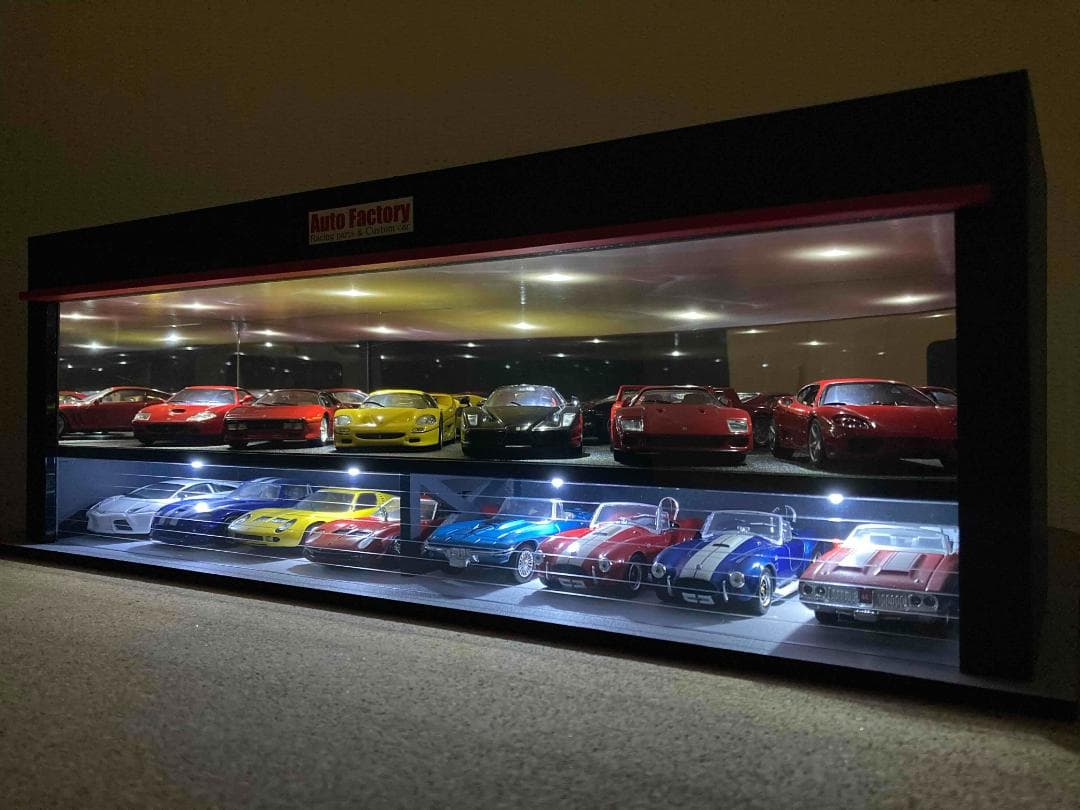 ミニカー専用ジオラマ：1/64＆1/43ショールーム＆ガレージⅠ（ワイドタイプ）