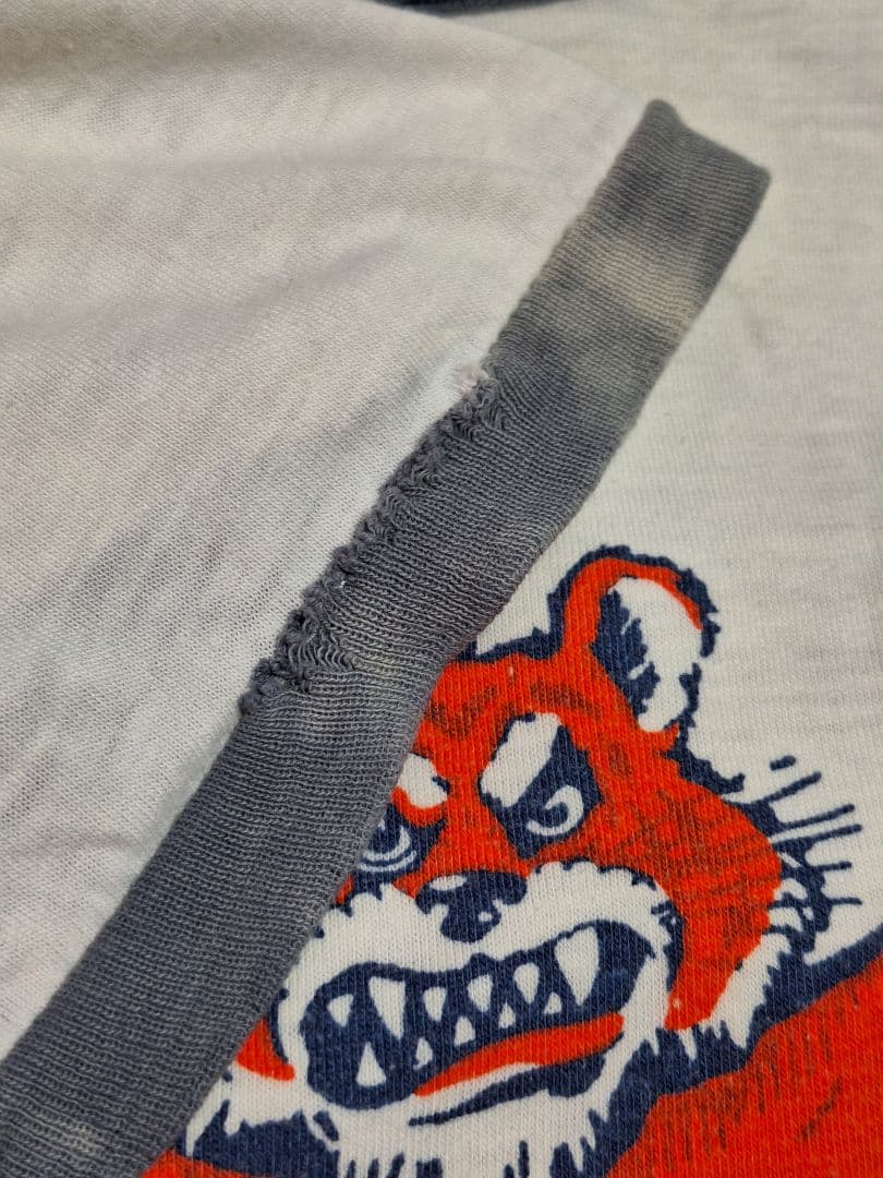 80's チャンピオン ヴィンテージ フットボール Tシャツ UA タイガー