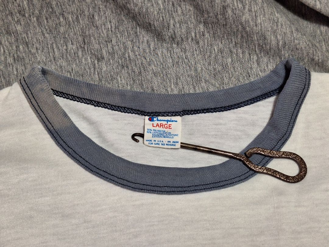 80's チャンピオン ヴィンテージ フットボール Tシャツ UA タイガー