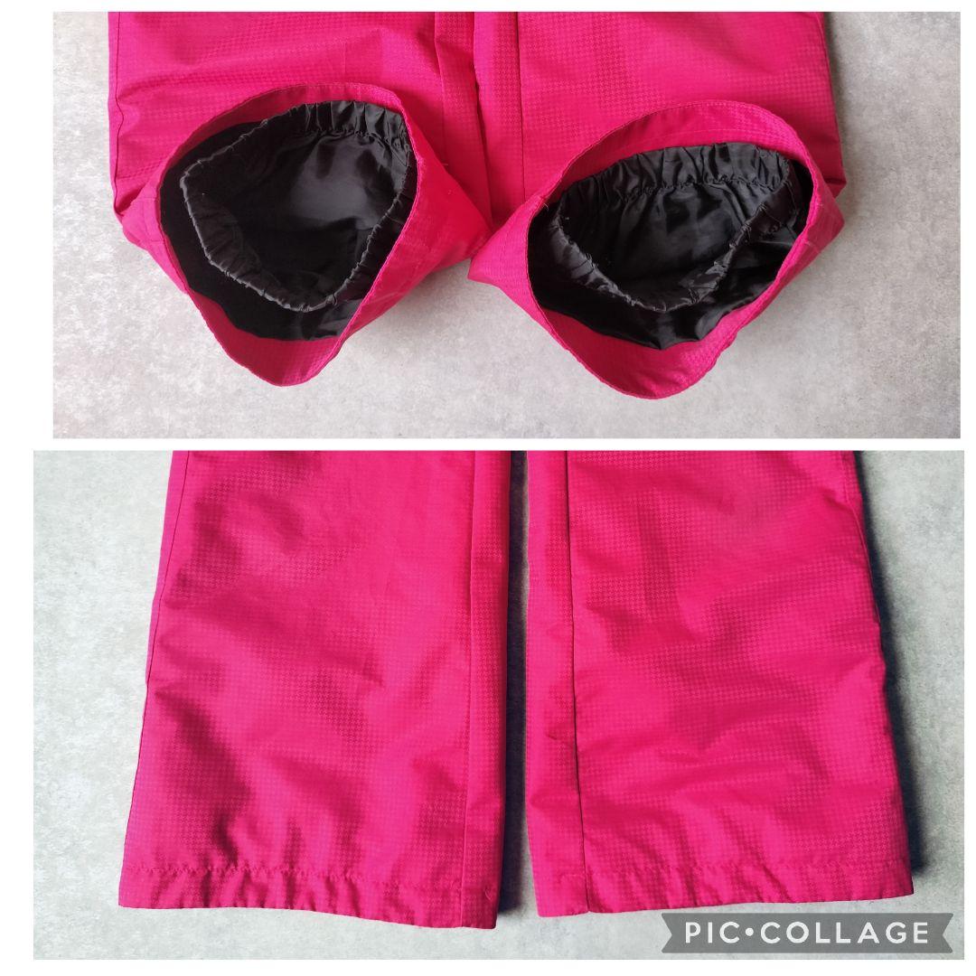 美品　Phenix　スキーウェア　女の子150 140　雪結晶ブルー×ピンク上下