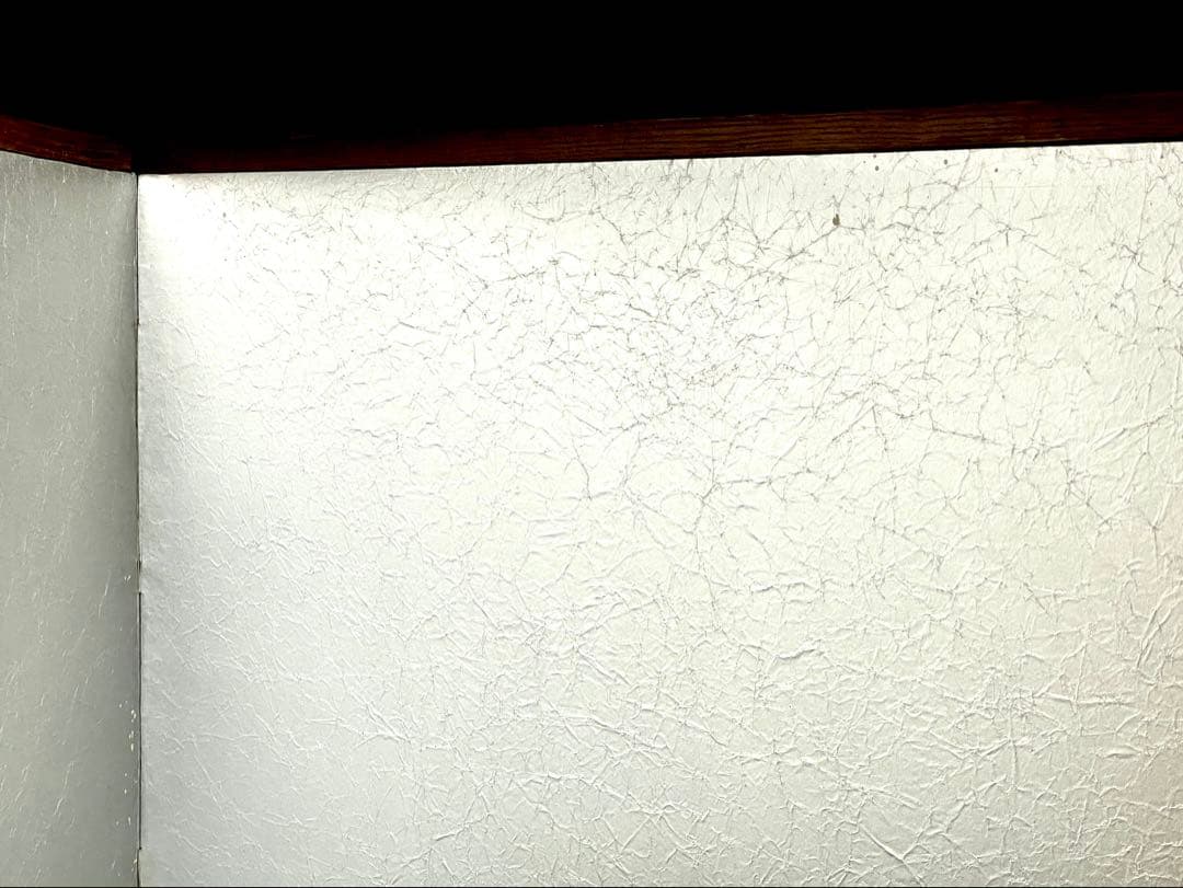 「祖」 銀揉み 銀紙 風炉先屏風 桑枠 紙箱 茶道具 （115⑤）