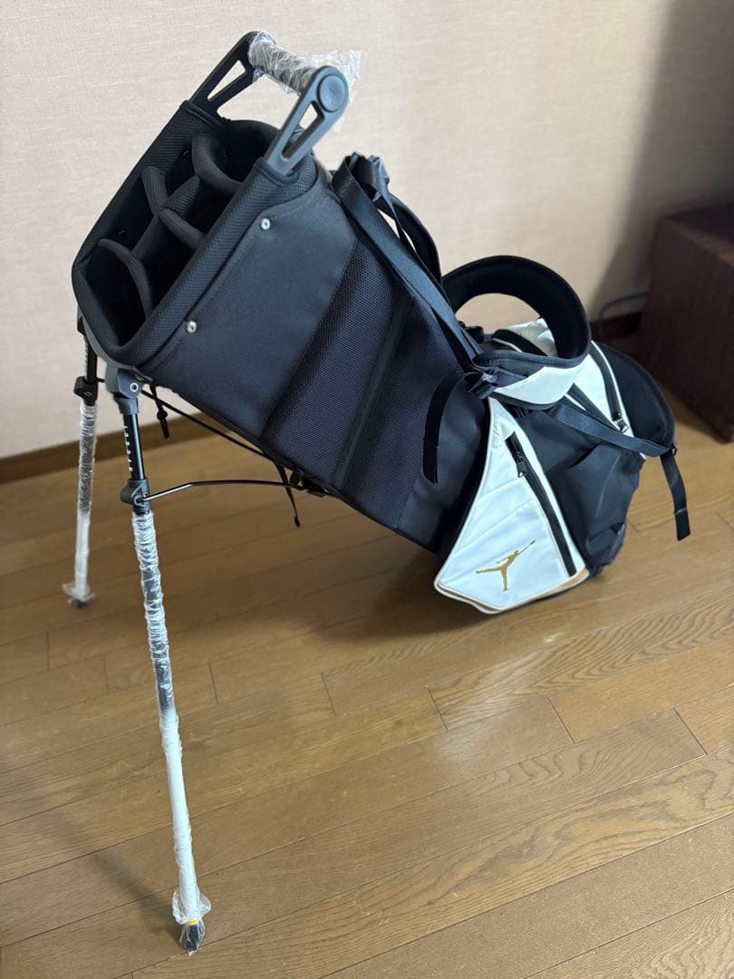 JORDAN キャディバッグ ホワイト/ブラック/ゴールド
