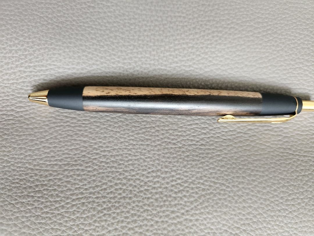 野原工芸★黒柿★ボールペン★新品未使用★替芯付き