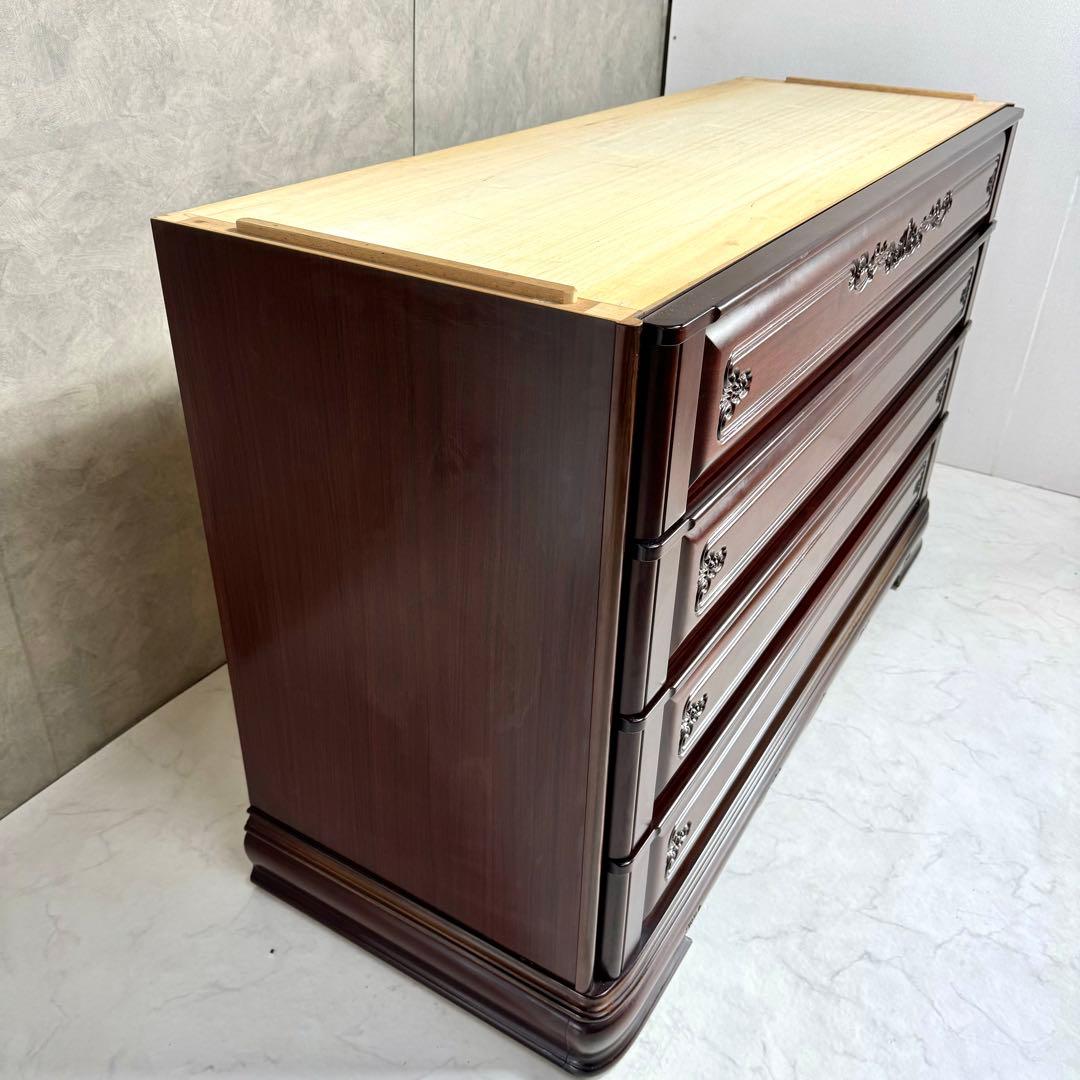 【高級桐タンス】府中家具 下段 箪笥 時代家具 アンティーク レトロ 着物 装飾