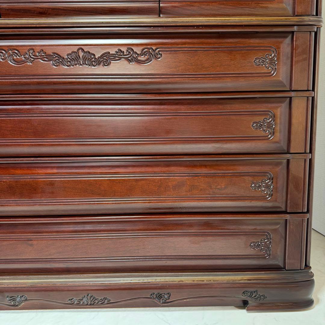 【高級桐タンス】府中家具 下段 箪笥 時代家具 アンティーク レトロ 着物 装飾