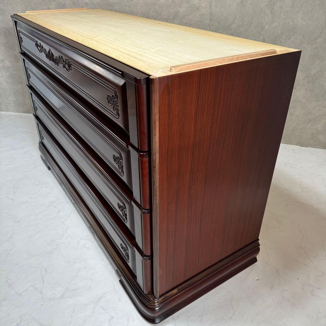【高級桐タンス】府中家具 下段 箪笥 時代家具 アンティーク レトロ 着物 装飾