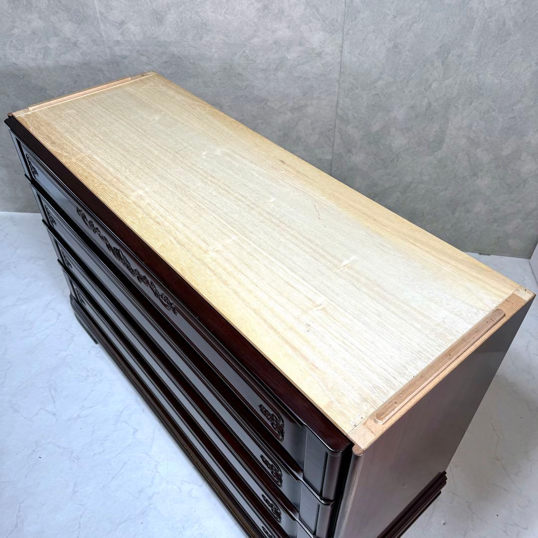 【高級桐タンス】府中家具 下段 箪笥 時代家具 アンティーク レトロ 着物 装飾
