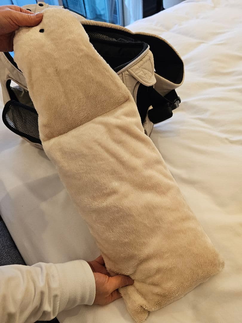 ssoook ベージュ ペット用キャリーバッグ