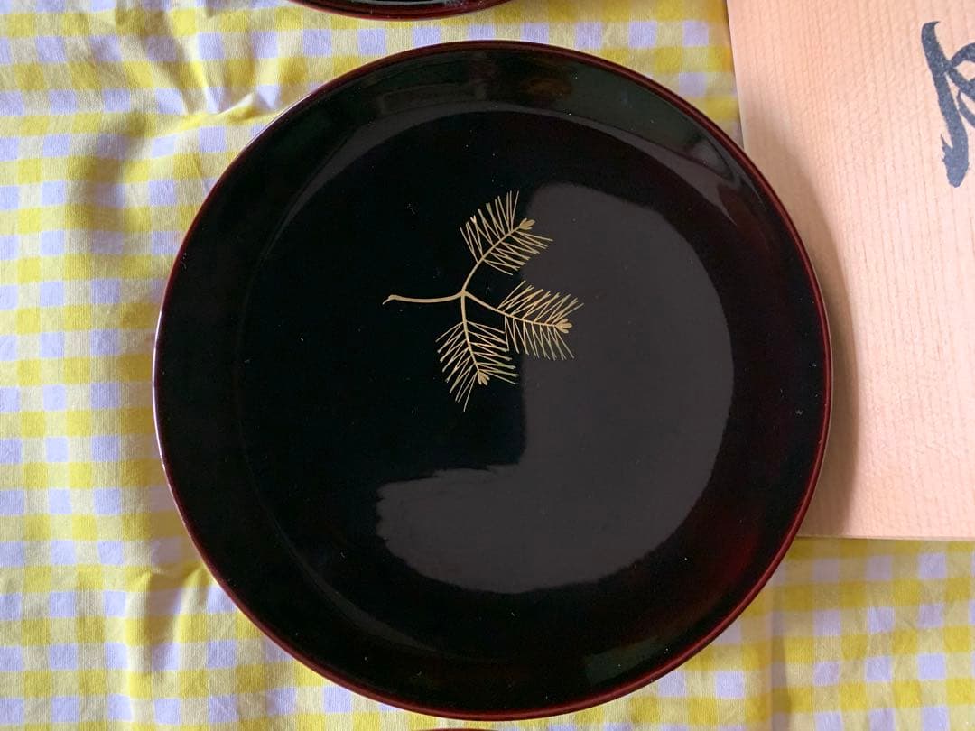 ☆越前漆器 ☆ 漆塗り皿 5枚セット✖️3箱‥‥15枚