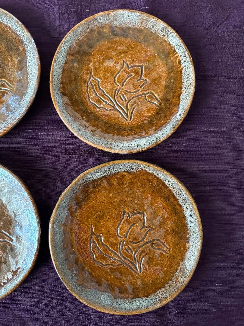 大樋長左衛門 大樋焼 皿 小皿 6枚 ①