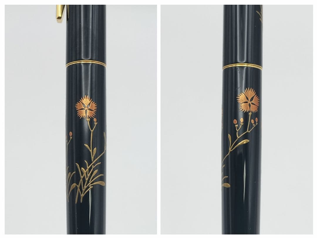 【S】PILOT 万年筆 ペン先 14K 平蒔絵 國光会 コンバーター 箱付