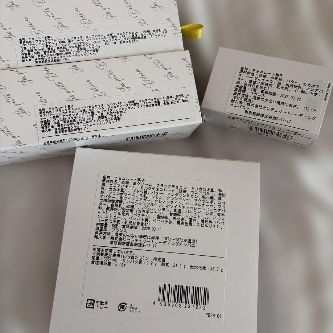 クリスチャンカンプリニ他　サロンデュショコラ　人気チョコレート3点セット