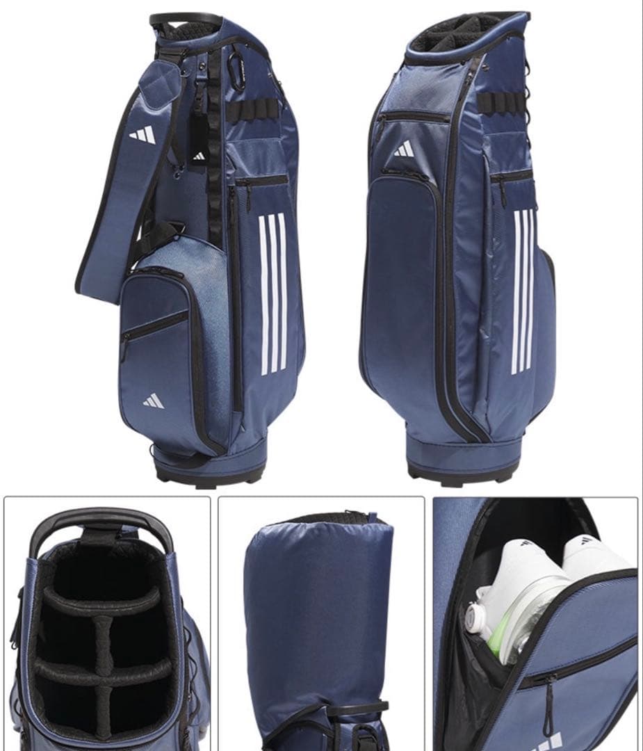 adidas ネイビー キャディバッグ