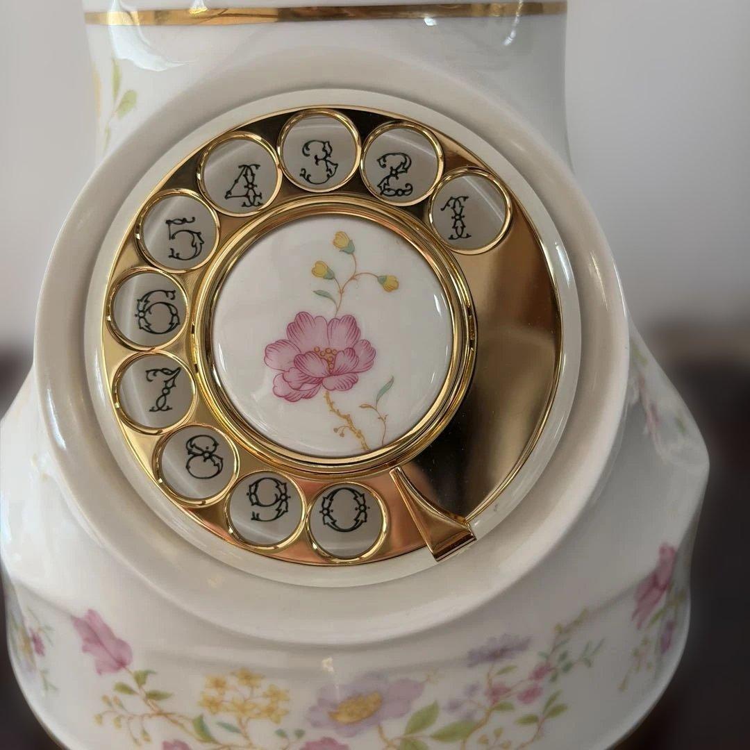 【昭和レトロ】美品　陶器製電話機