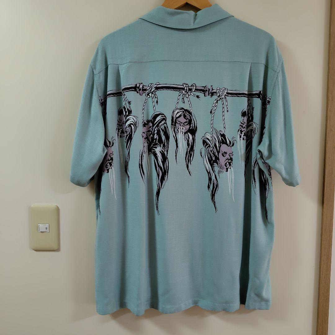 STAR OF HOLLYWOOD シュランケンヘッドレーヨンシャツsize M