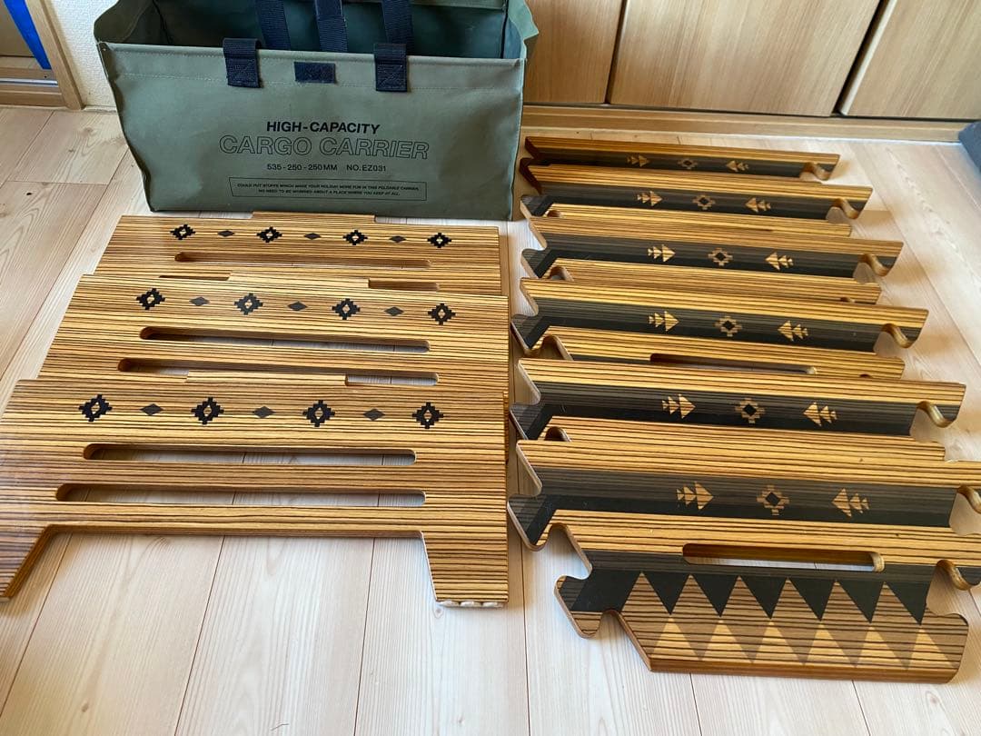 しま次郎ンドル 六角テーブル メタヘキテ セット ケース付 キャンプ テーブル