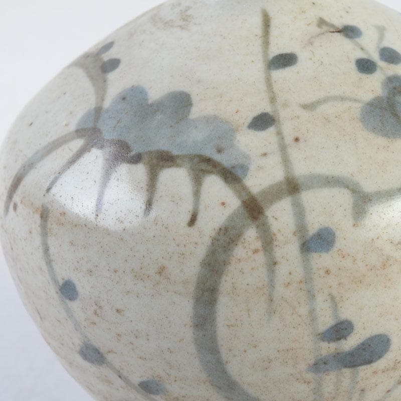 伊万里焼　古伊万里　染付　花文　油壷　小壷　V　9727