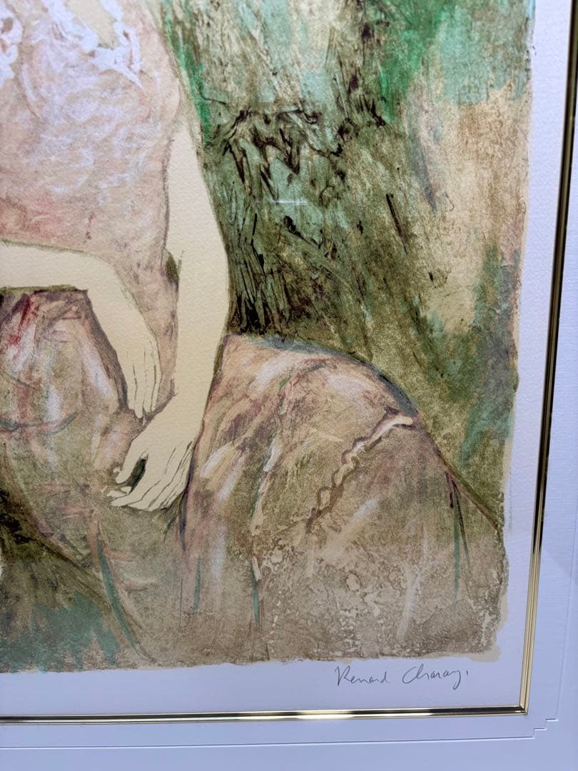 #ベルナール・シャロワ「マリーロール」 リトグラフ 額装品 直筆サイン入り