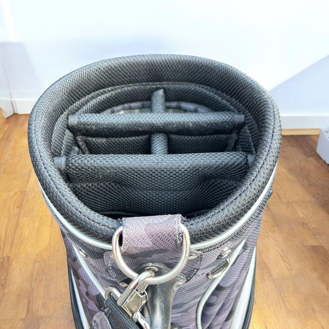 【希少・カモ柄】Callaway キャディバッグ 迷彩 5分割 自立型 グレー