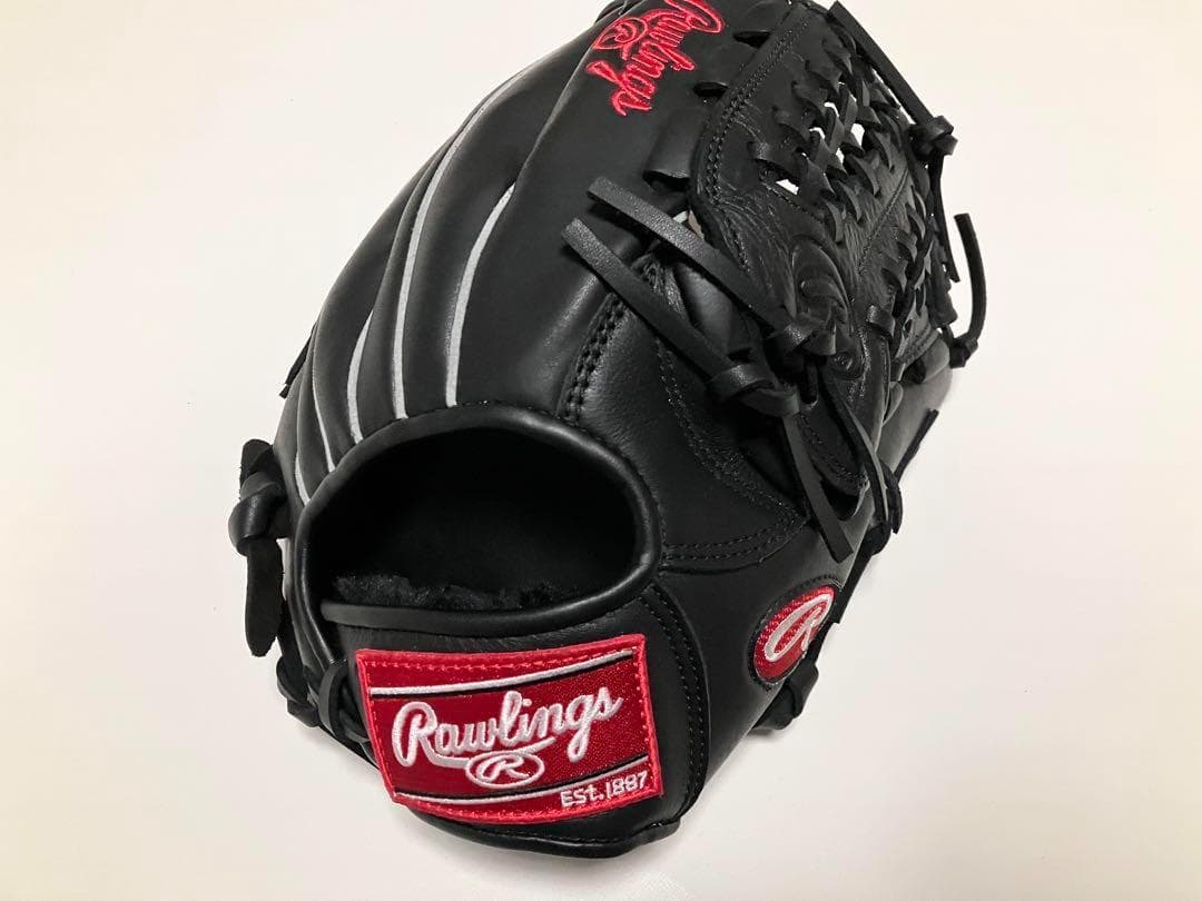 ローリングス 黒 Rawlings 軟式野球 成人学生用