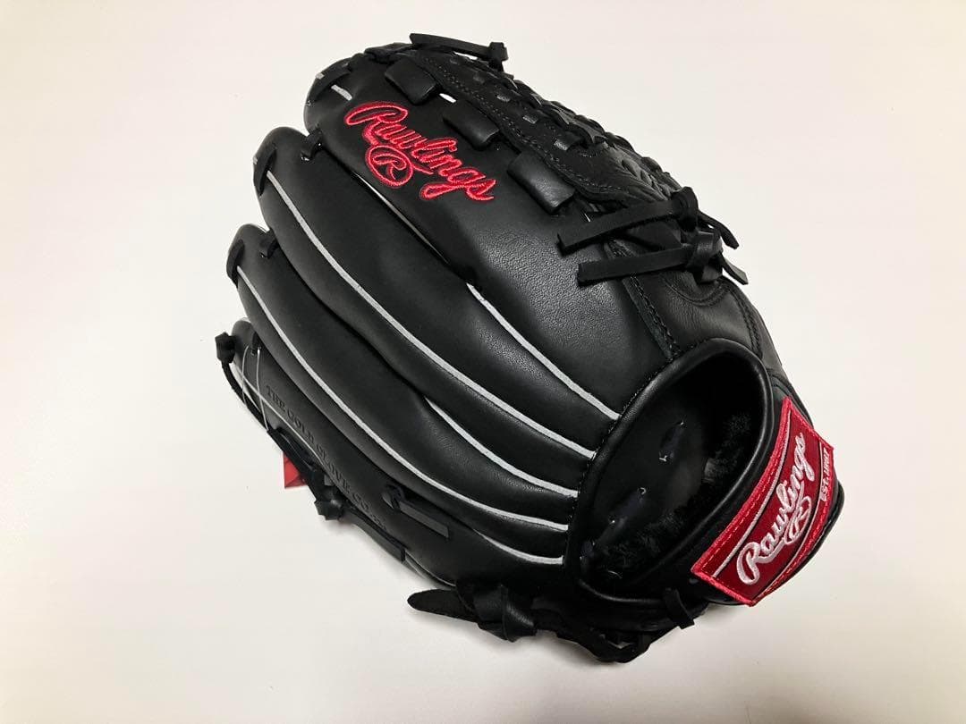 ローリングス 黒 Rawlings 軟式野球 成人学生用