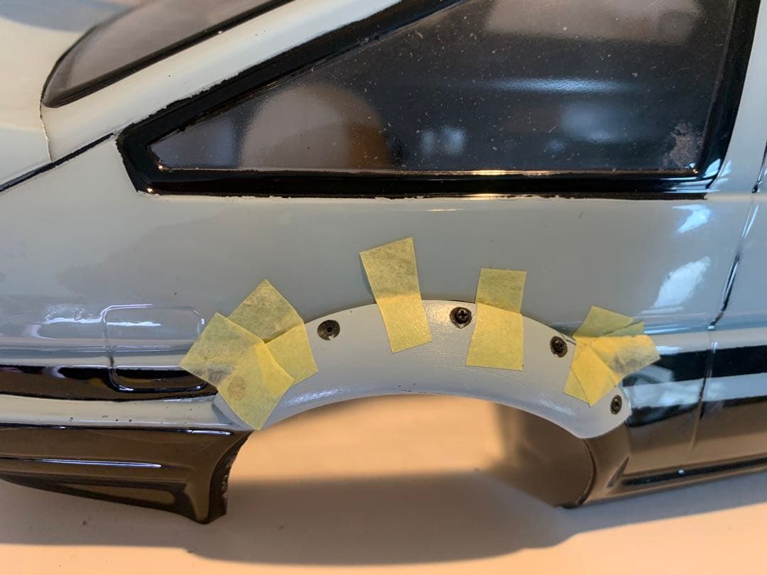 AE86 オーバーフェンダー 取付方法