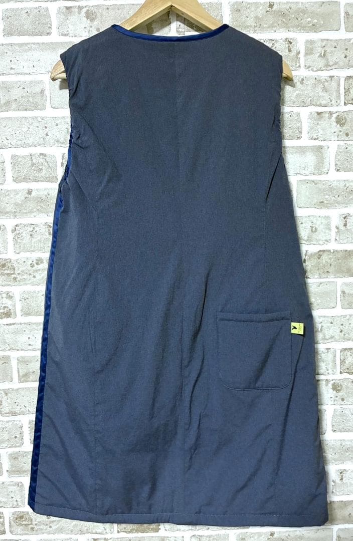 【24時間以内/早い者勝ち】マンシングウェア ダウン リバーシブルワンピース L