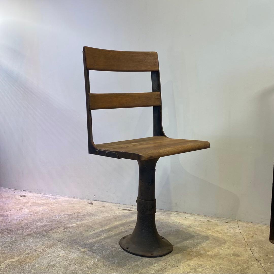 木×鉄椅子 アイアン×ウッドチェア ビンテージ