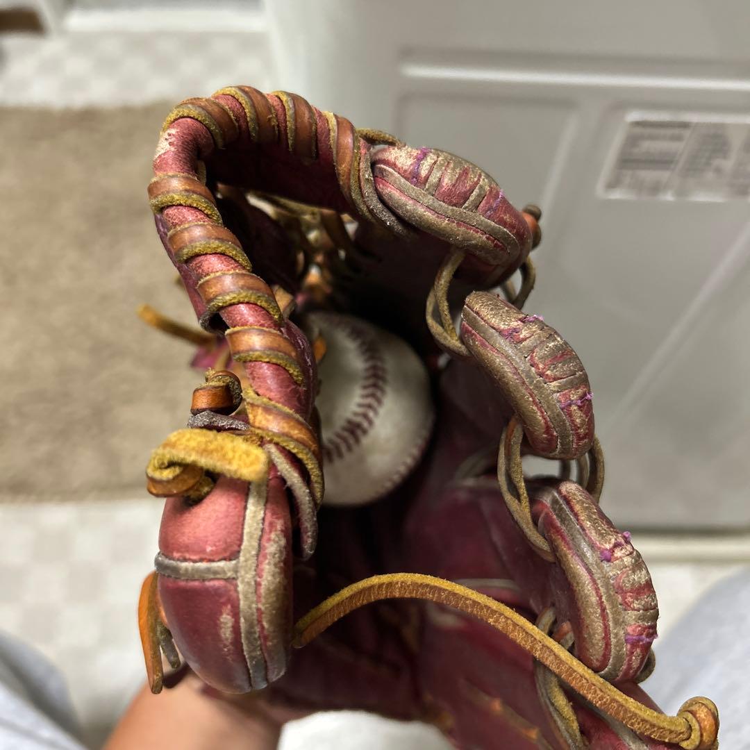 即戦力　asics 外野手用　硬式グローブ