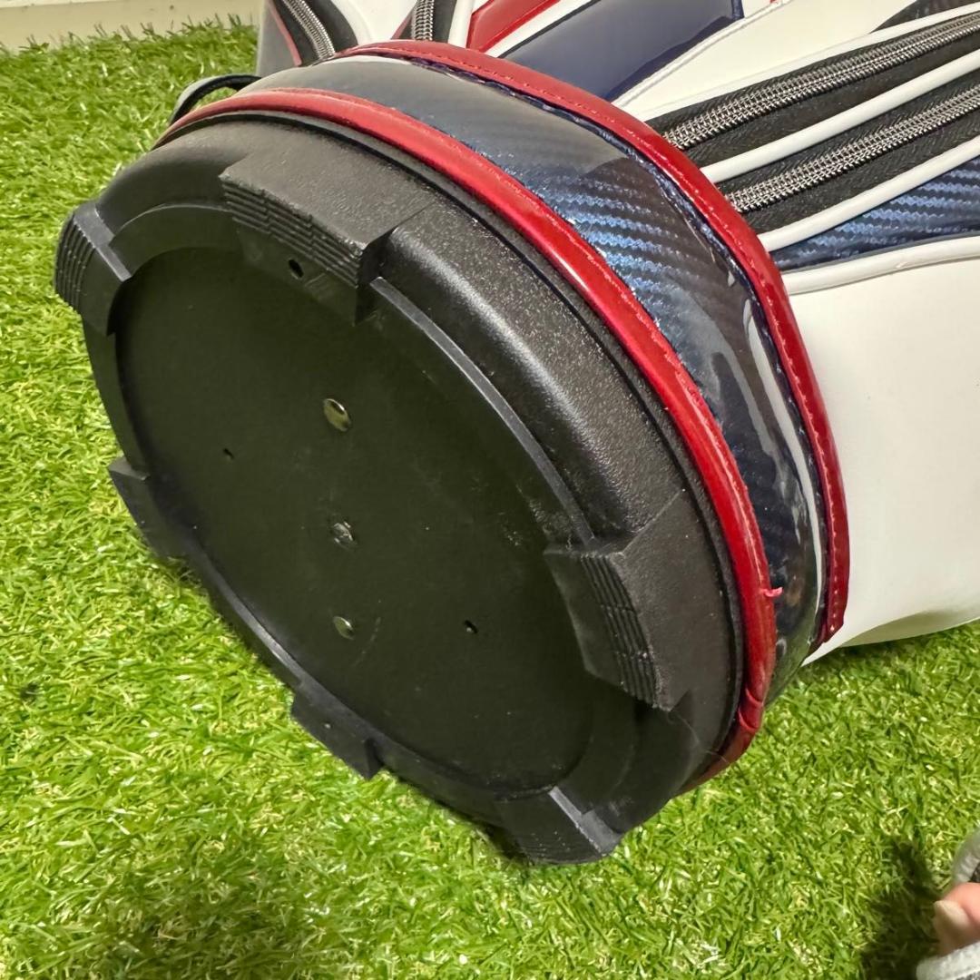 良品 Admiral アドミラル キャディバッグ 9型 トリコロール