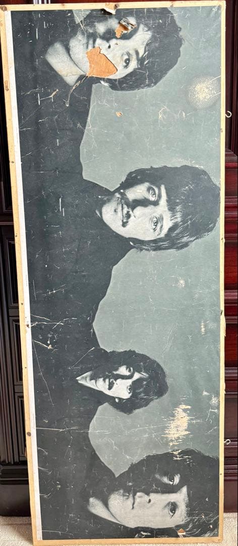 ビートルズ モノクロポスター 大判 傷あり