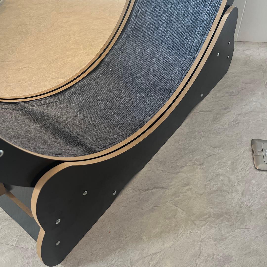 キャットホイール 猫用回し車 ランニングホイール 自走式 木製　運動不足解消