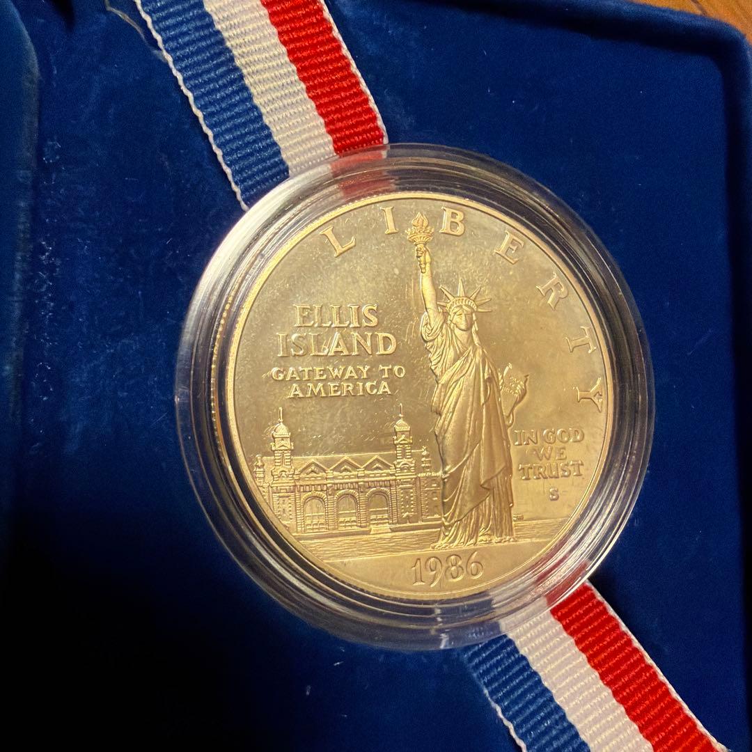 1986年 自由の女神 プルーフ銀貨