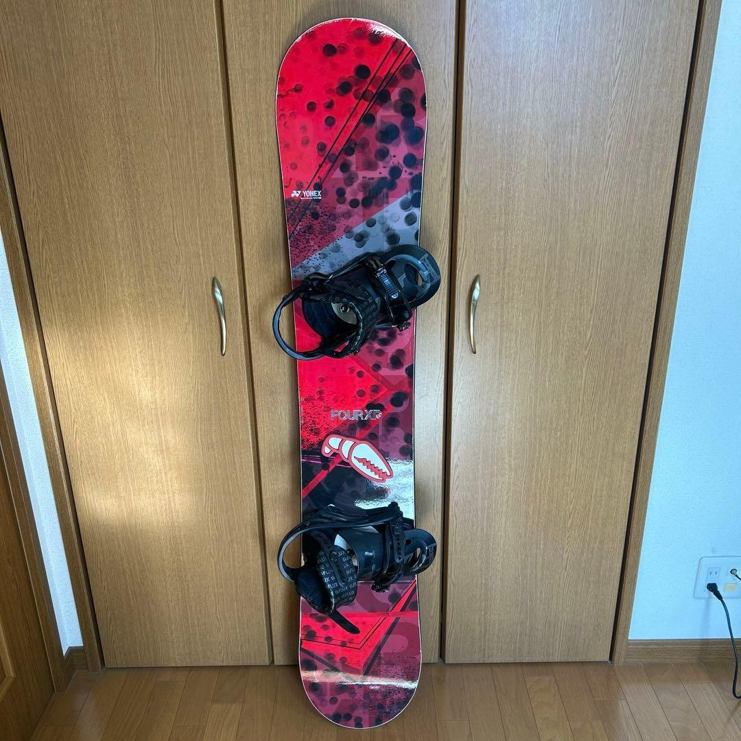 【スノーボード板、ビンディング、ブーツ、カバー付】YONEX/4XP