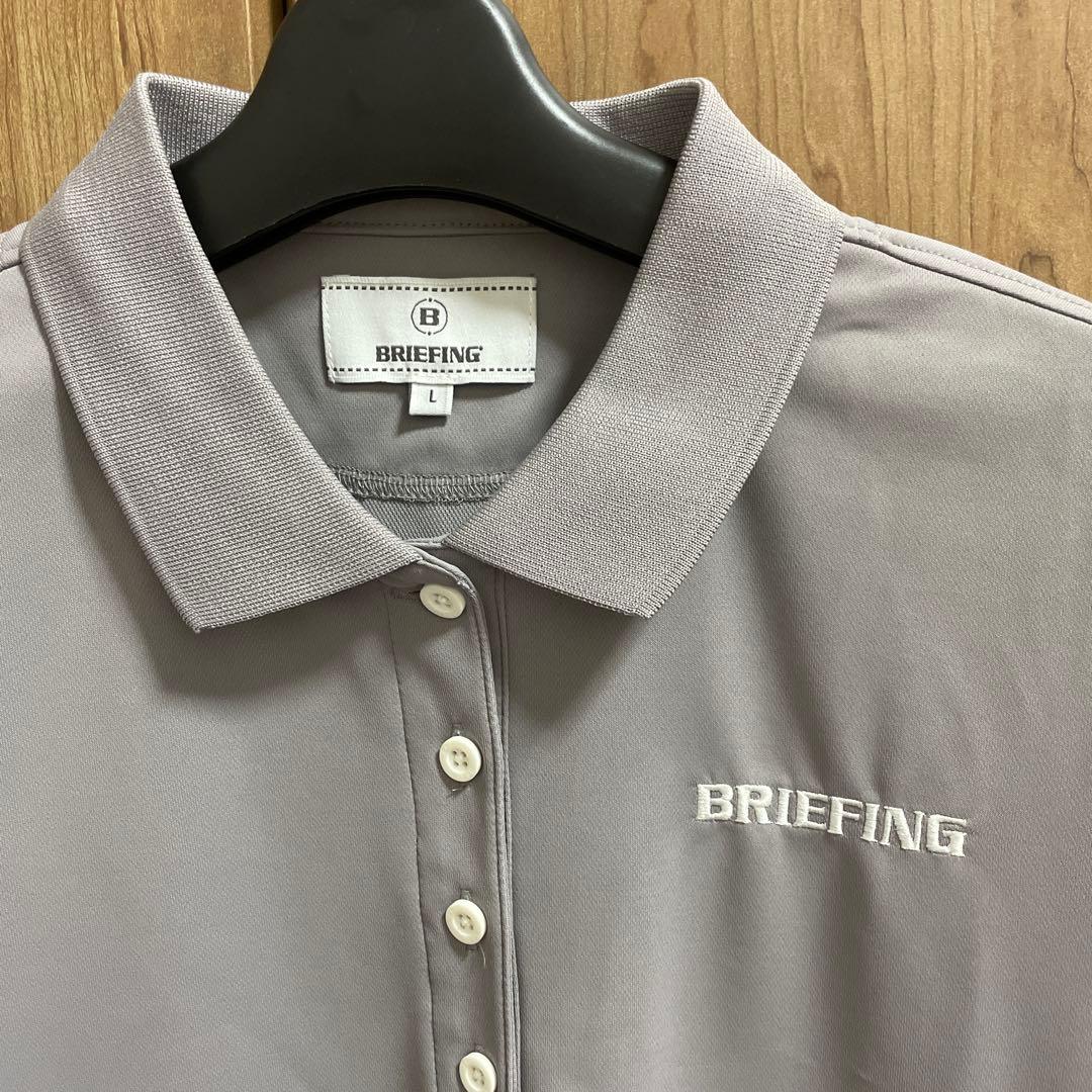 BRIEFING グレー ポロシャツ Lサイズ　レディース