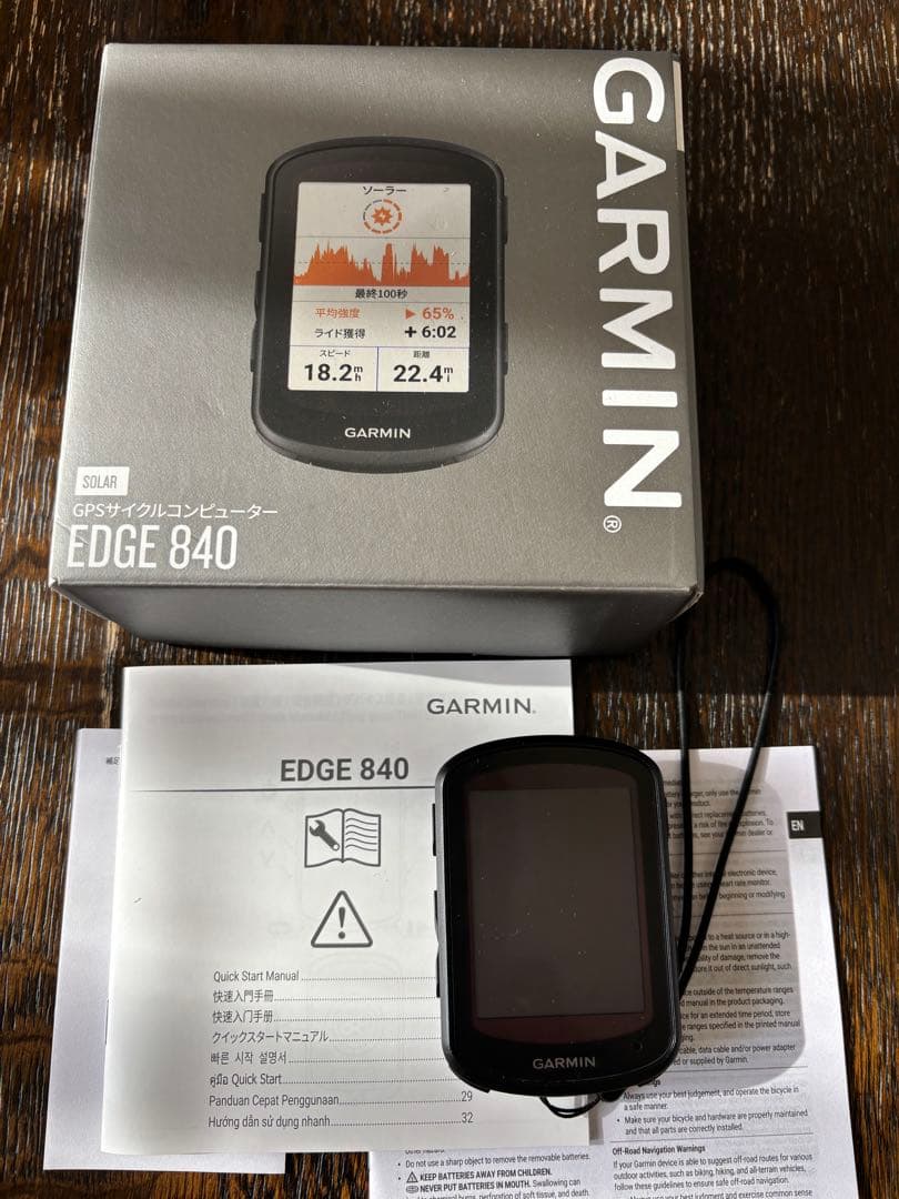 美品 Garmin EDGE 840 SOLAR サイコン