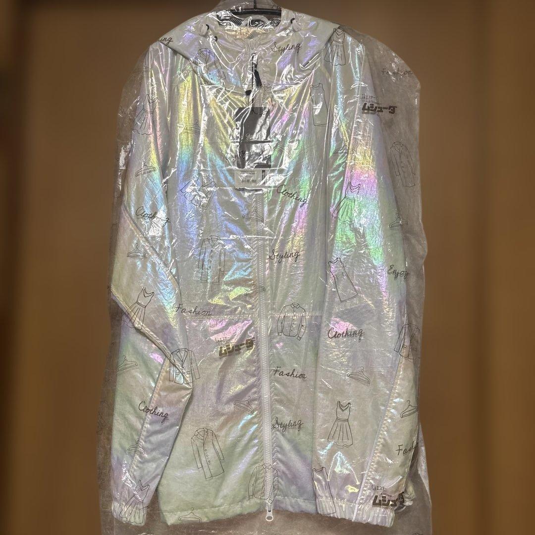bsrabbit スノボ ウエア ホログラム ジャケット ホワイト M