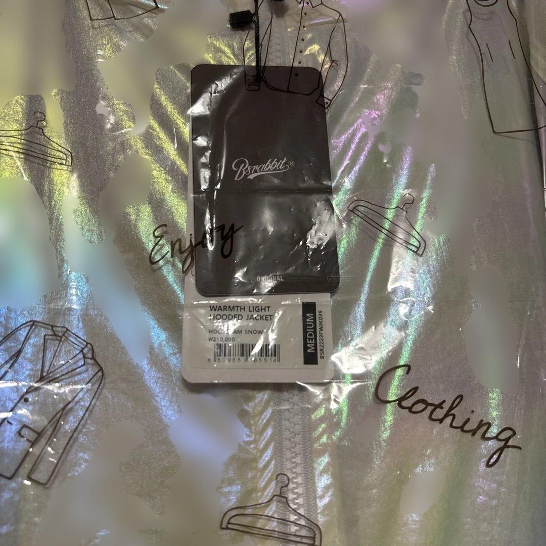 bsrabbit スノボ ウエア ホログラム ジャケット ホワイト M