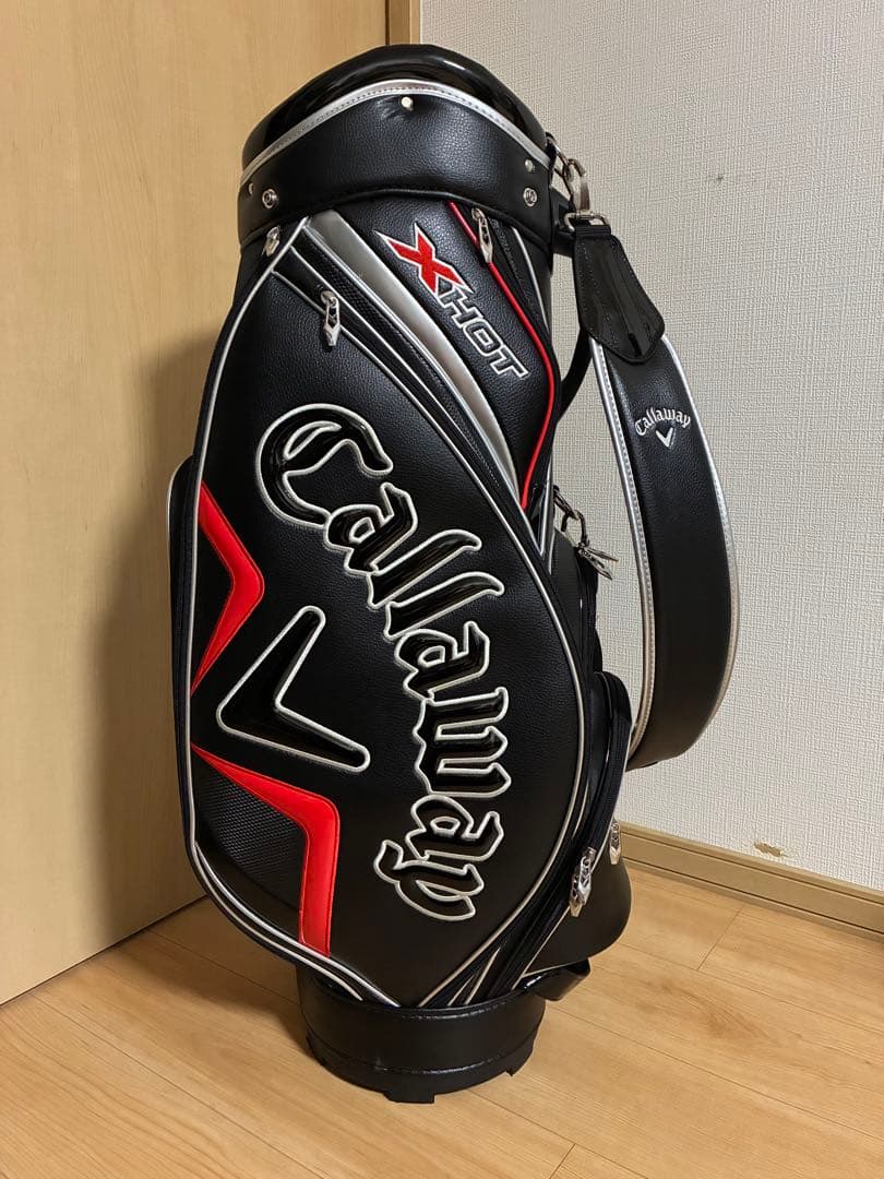 Callaway X Hot/キャディバッグ/濃紺×赤/送料無料