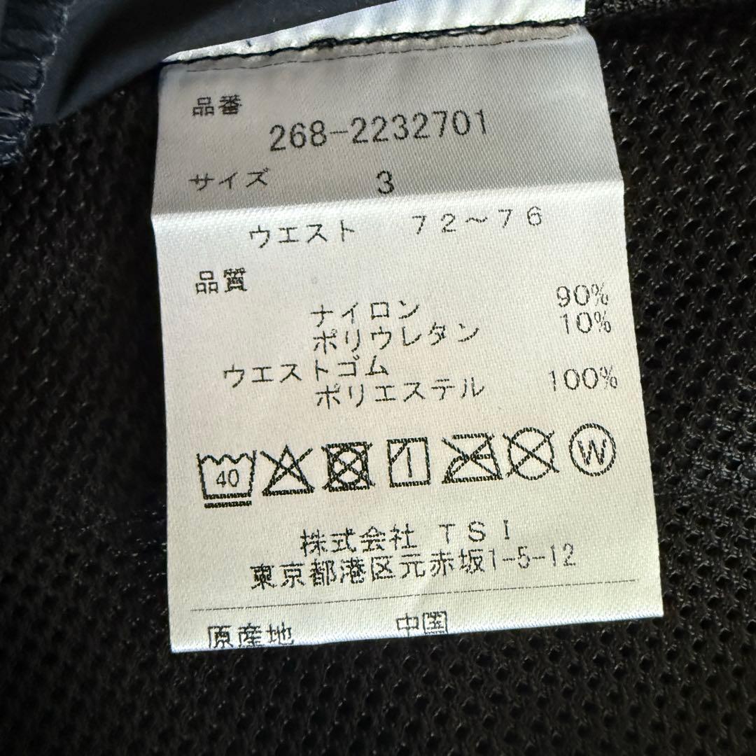 現行モデル　パーリーゲイツ　PGG ハーフパンツ　短パン　紺　黒　3 S〜M相当