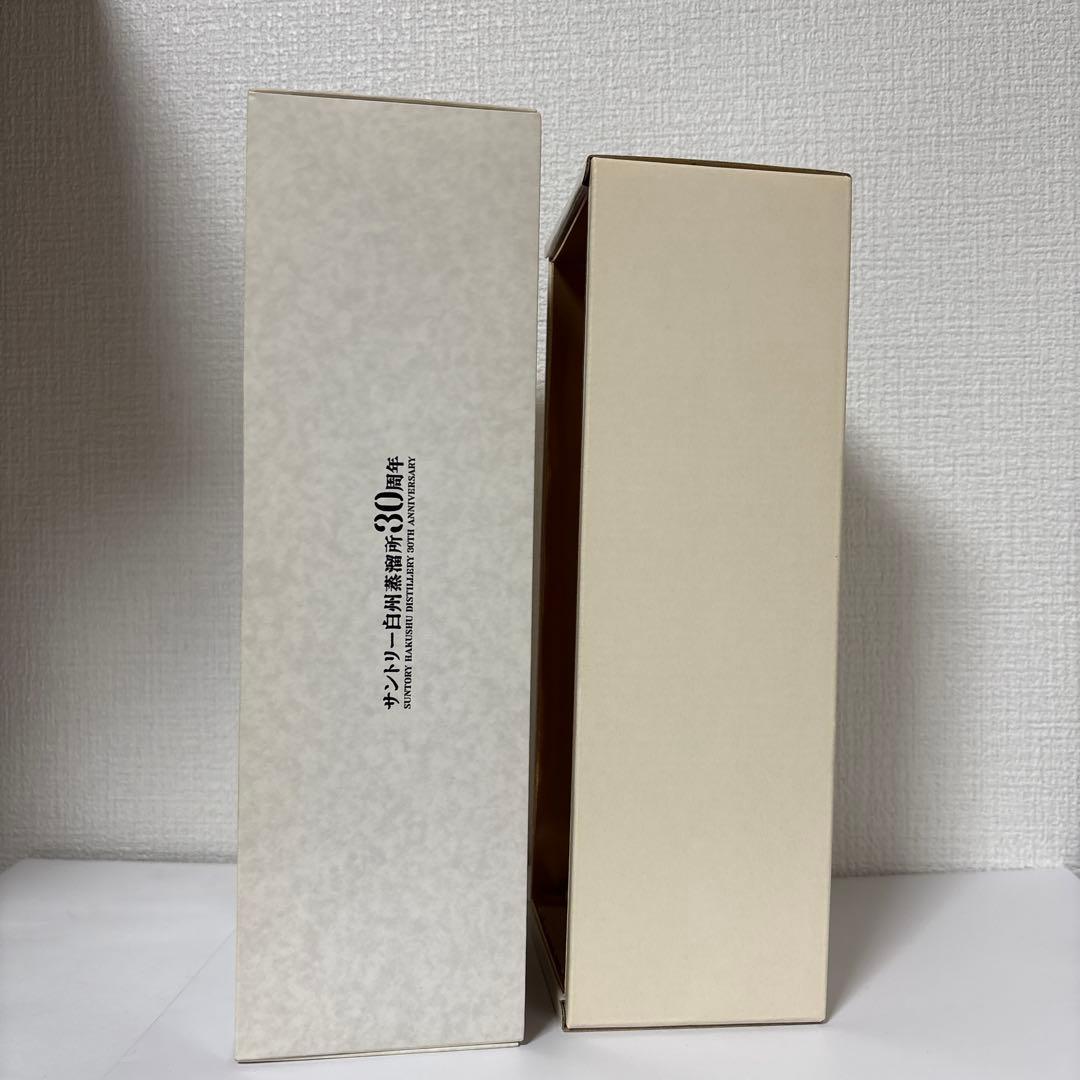 サントリーピュアモルトウイスキー　白州蒸溜所30周年記念ボトル　箱付き　未開封