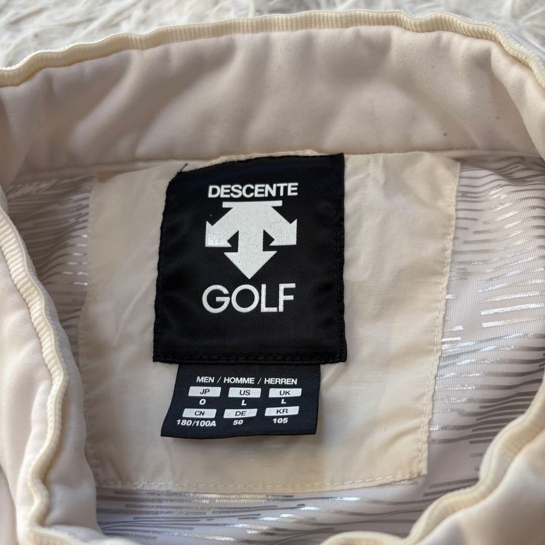 最新作 デサントゴルフ 中綿 ブルゾン ハイブリッド ホワイト ジップ