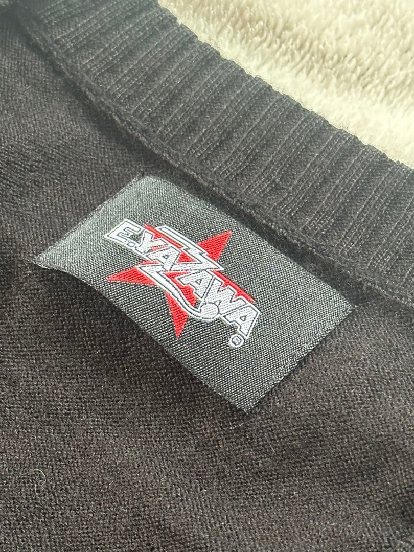 大人のカーディガン　矢沢永吉　ブラック　ウール混　 XL YAZAWA