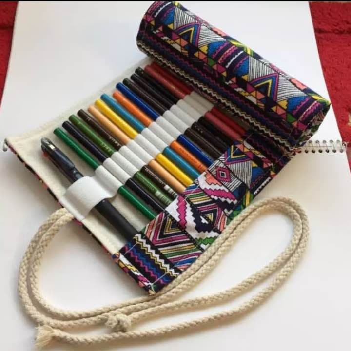 色鉛筆ケース♪帆布♪携帯にもインテリアにも♪