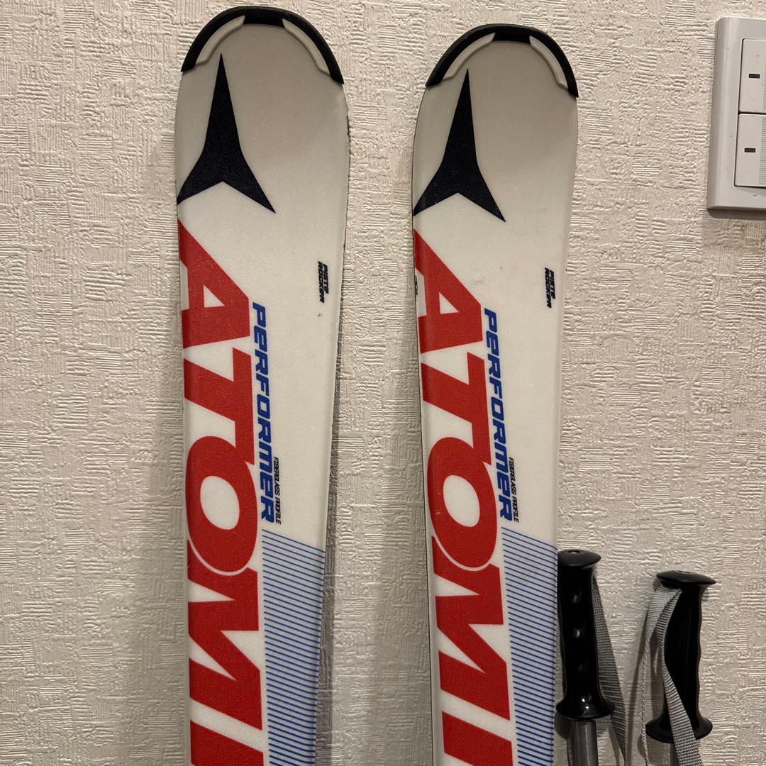 アトミック ATOMIC スキー ストックセット 130cm 中古品