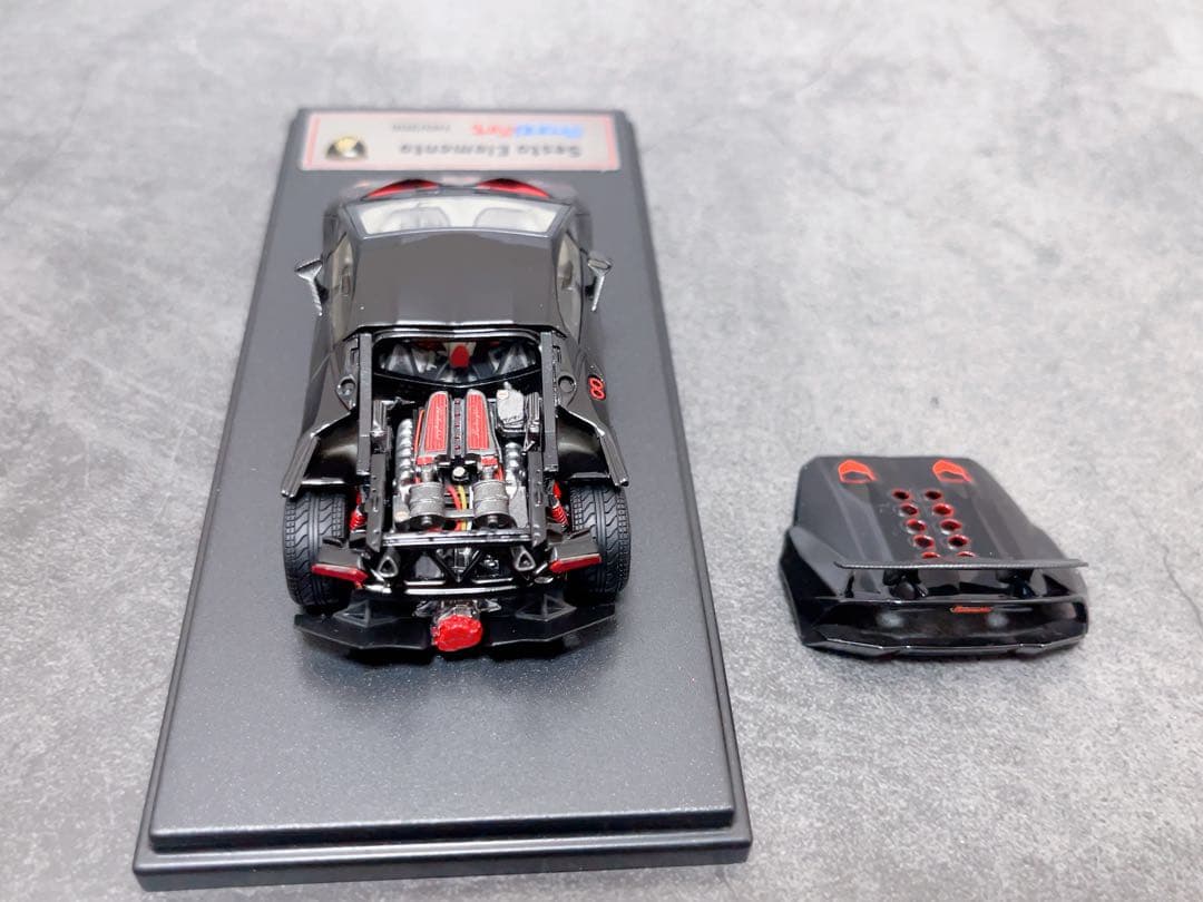1/43 ランボルギーニ セスト エレメント(ブラック)フル開閉モデル