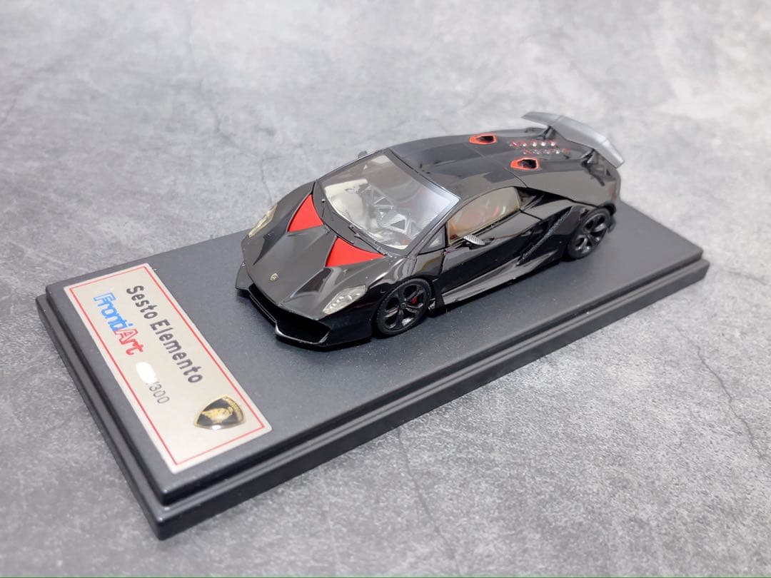 1/43 ランボルギーニ セスト エレメント(ブラック)フル開閉モデル